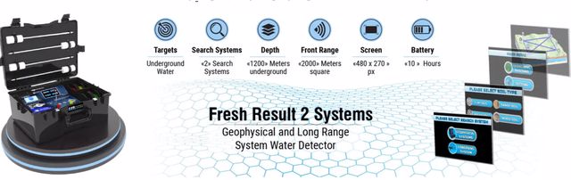 جهاز فريش ريزلوت ذو نظامين  لكشف المياه الجوفية والآبار الارتوازية Do