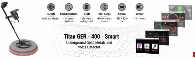جهاز تيتان 400 سمارت لكشف الذهب والمعادن الثمينة والكنوز والفراغات Do