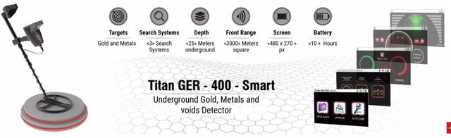 جهاز كشف الذهب والمعادن  تيتان 400 سمارت Do